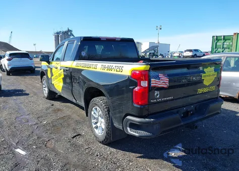 2023 Chevrolet Silverado 1500 4Wd Double Cab Standard Bed Wt из США, поврежденный, VIN 1GCRDAEDXPZ307503